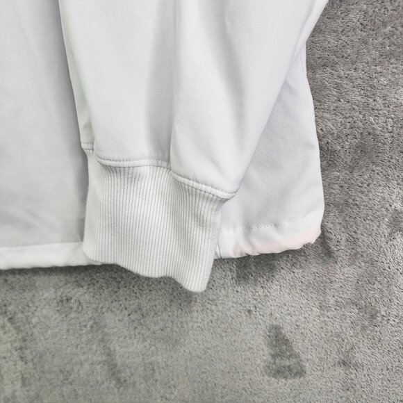 Womens White Under Armour Hooded Jacket Windbreaker Loose Fit Full Zip Size 1X - Picture 5 of 11